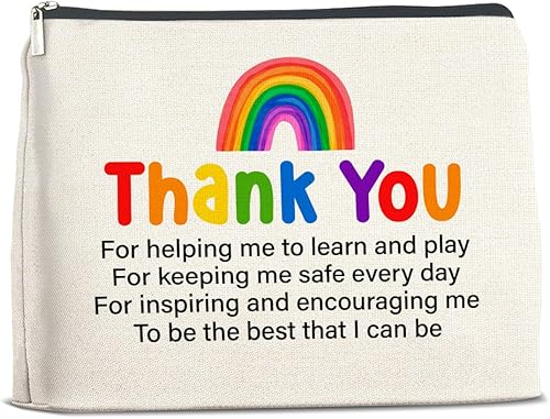 TSUYAWU Regalos para profesores de estudiantes, mejor regalo para profesores, bolsa de maquillaje, regalo de agradecimiento para profesores,