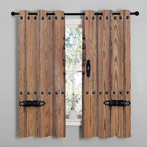 Miniatura 3 de Cortinas para Cocina - Divisor de cortina corta con ojales rústicos para separación de habitación, oscurecimiento de habitación, 72 pulgadas de