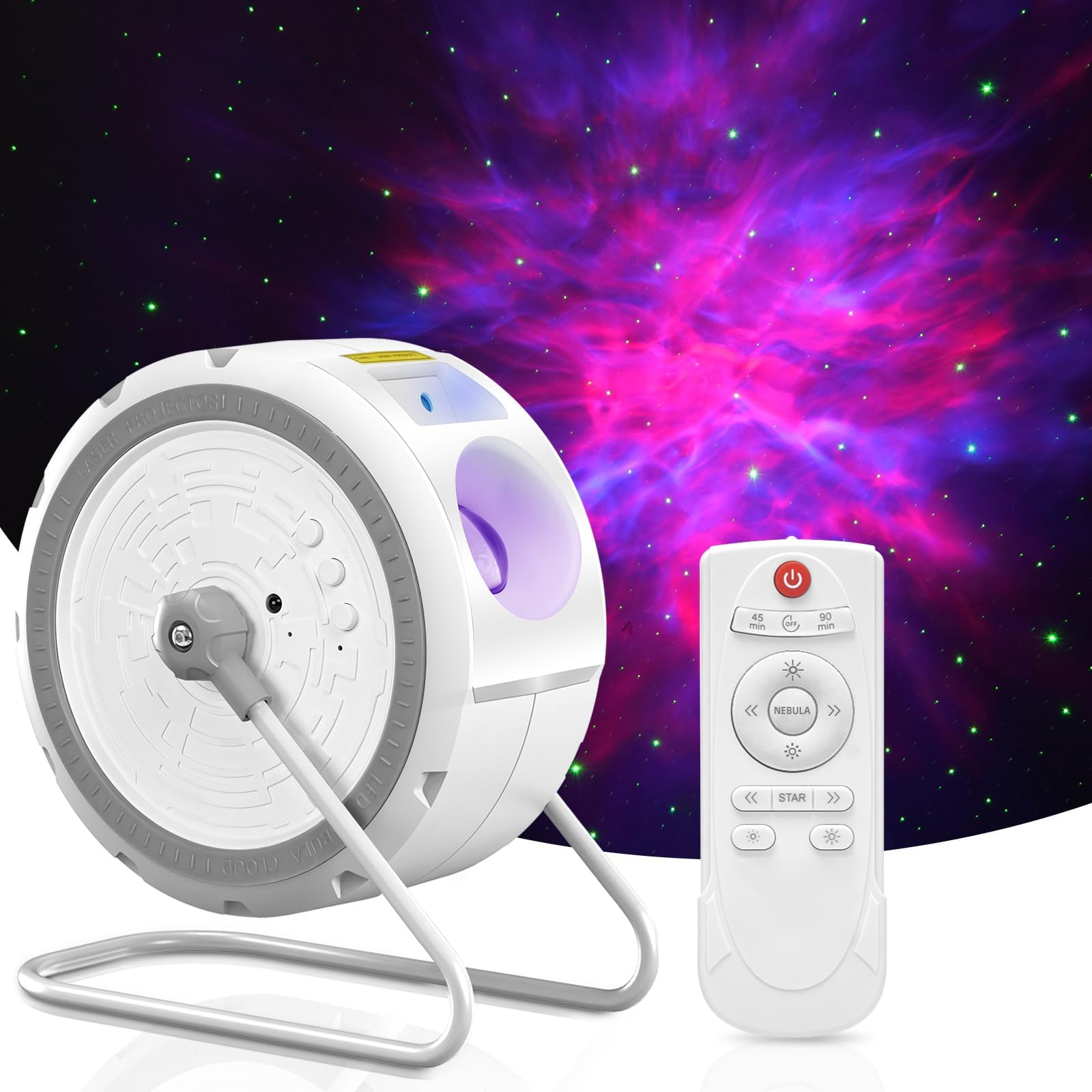 Star Projector,14 Light Effects Galaxy Light Projector for Bedroom,Starry Night Light Projector for Ceiling,LED Mood Lighting with Remote Control & Built in Speaker
