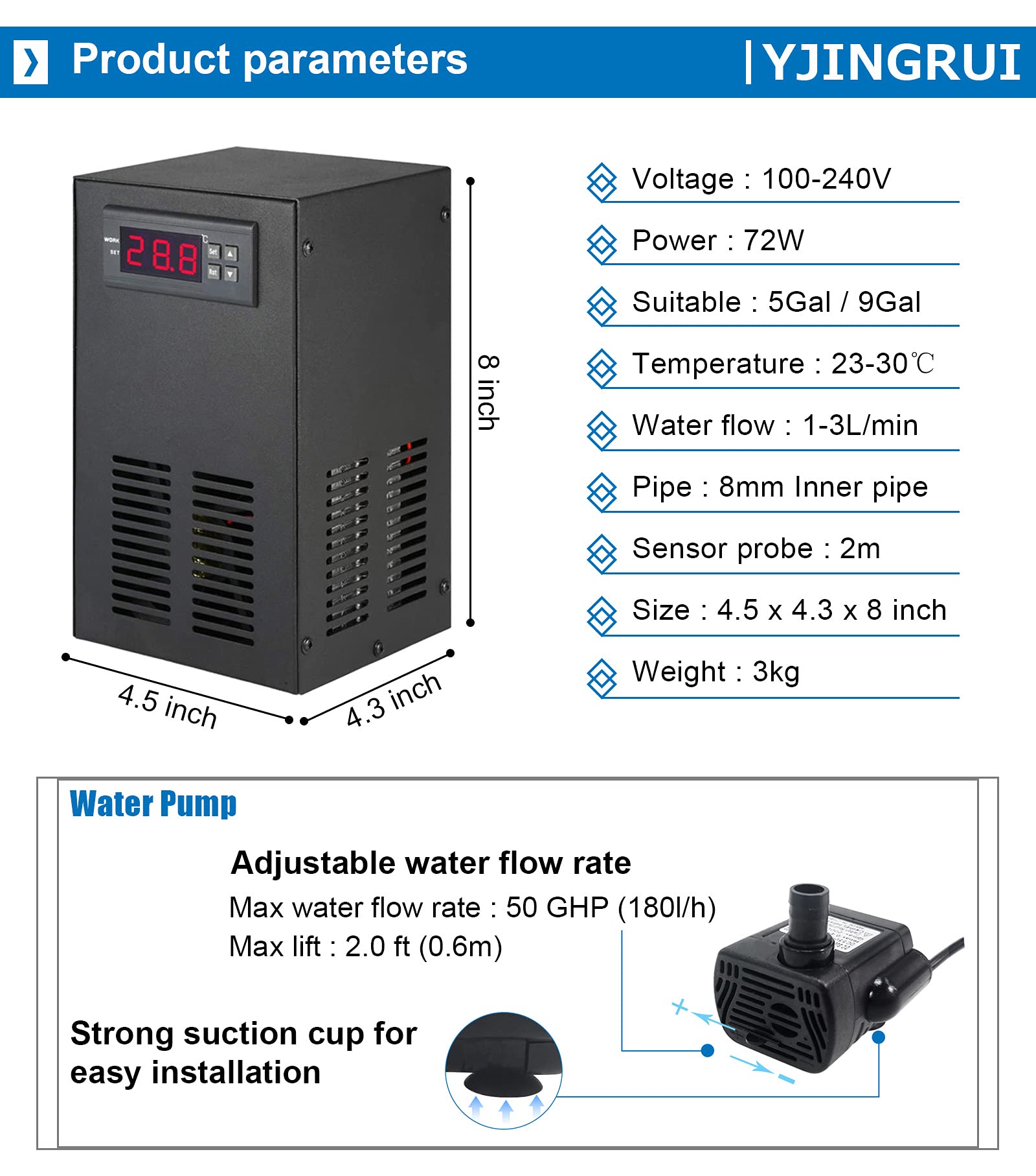 Amazon | 水槽クーラー 水槽用チラー チラー式 小型 水槽用
