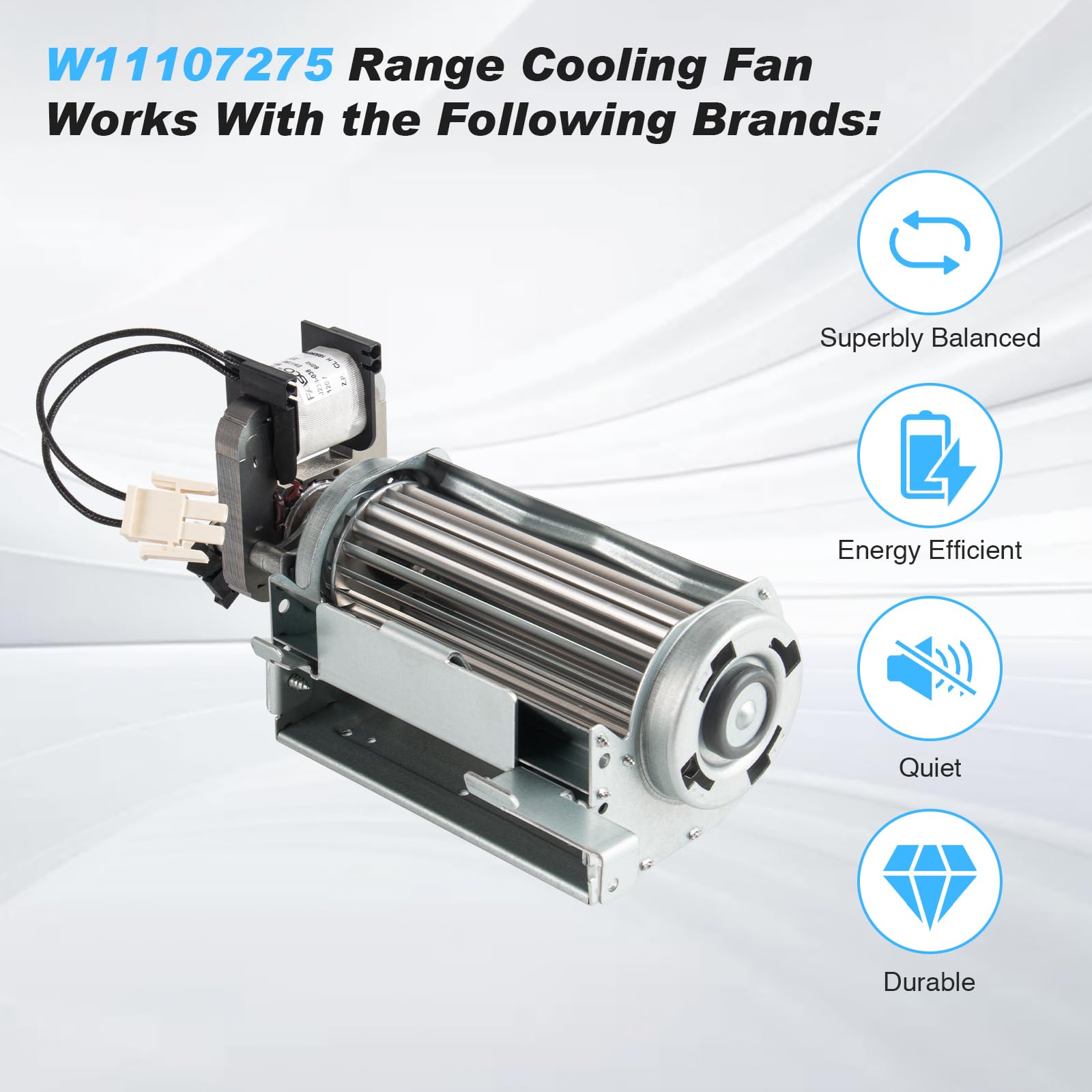 Amazon.com: W11107275 Range Control Panel Cooling Fan for