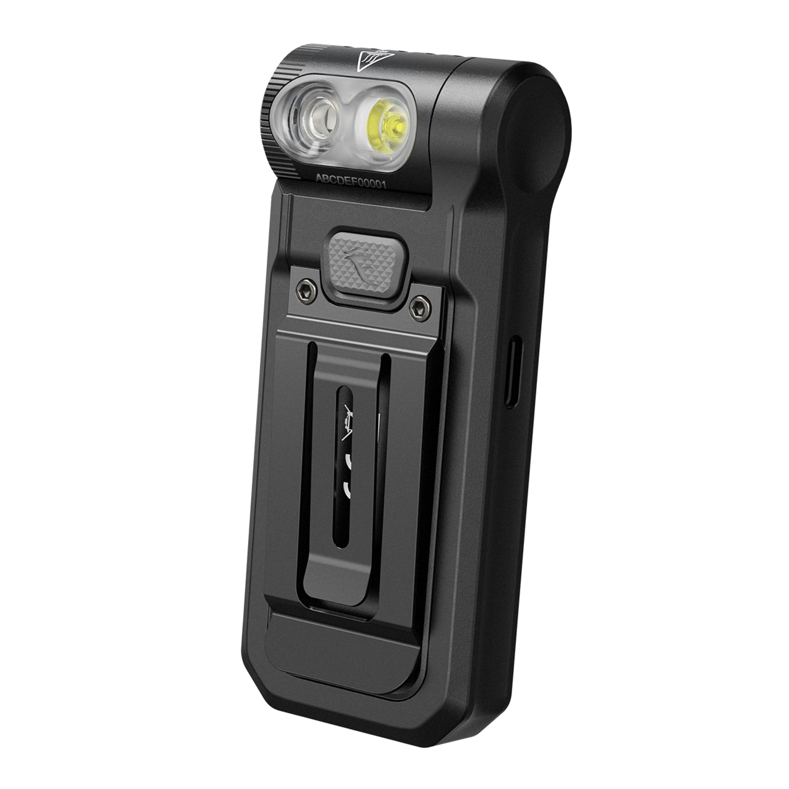fenix SW05R-Corpo rosso, nero | LED bianchi e rossi | Torcia ricaricabile per ispezione e sicurezza | 150 lumen | 39 m | 49 ore max | Luce bianca a 3 livelli | Luce rossa da 10 lumen | Testa rotante a