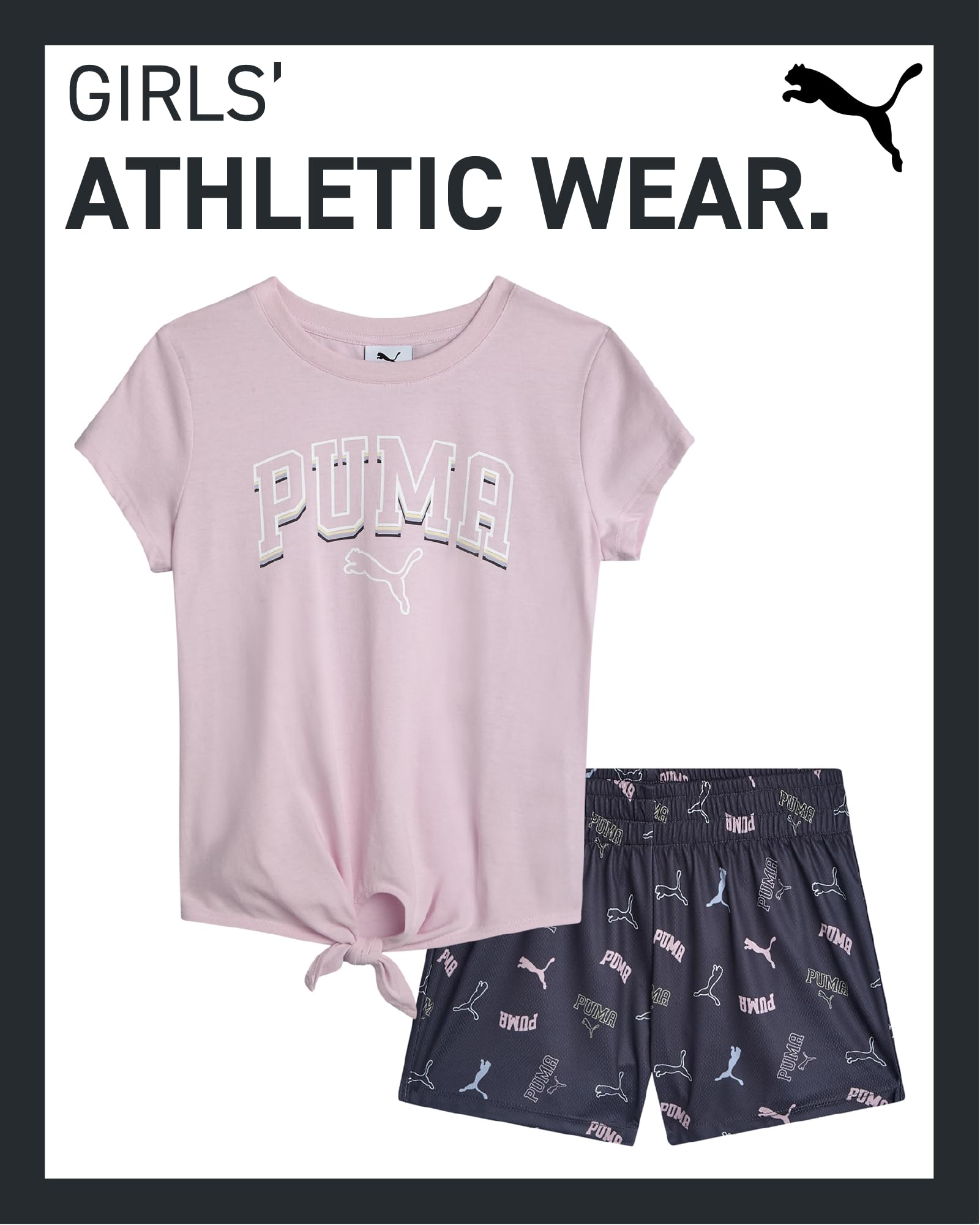 PUMA G Shortset Ss 2pc Conjunto corto Niñas (Pack de 2)
