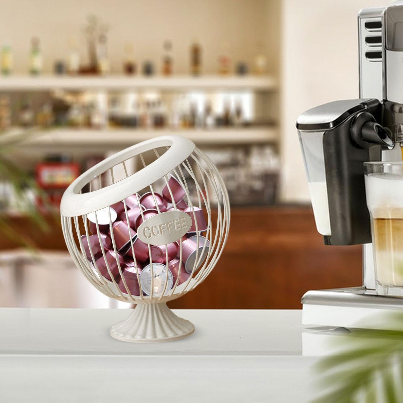 Porta Capsule Caffè A Parete Con Adesivo – 10 Strisce Salvaspazio Per 54 Capsule O 72 Bustine, Compatibile Con Varie Marche