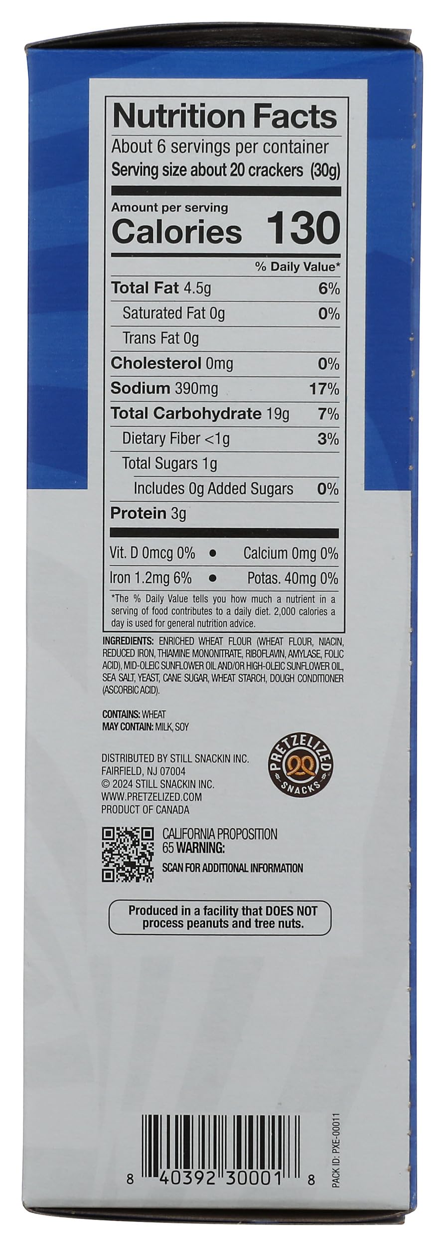 Pretzelized, Sea Salt Pretzel Crackers, 6.5 Ounce thumbnail 5