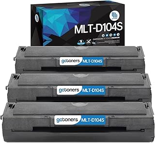 MLT D104S Gotoners 3PK MLT-D104S Toner Cartridges for Samsung ML-1865 ML-1665 SCX-3205W SCX-3205 SCX-3200 ML-1867 ML-1670 ML-1660 ML-1667 ML-1671 ML-1675 ML-1676 ML-1677 104S
