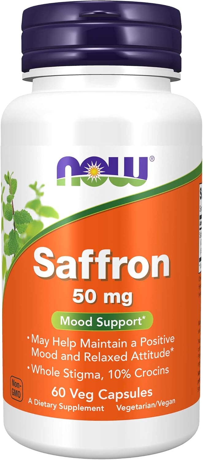 NOW Supplements, Saffron Whole Herb 50 mg with 10 Crocins