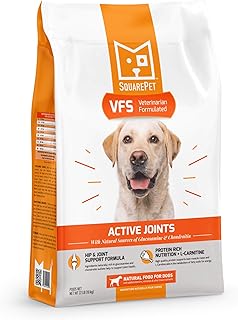 SquarePet VFS Canine Active Joints Formula, turkey, Green Lip Mussels, Eggshell Collagen, High Protein Diet 4.4 lbs