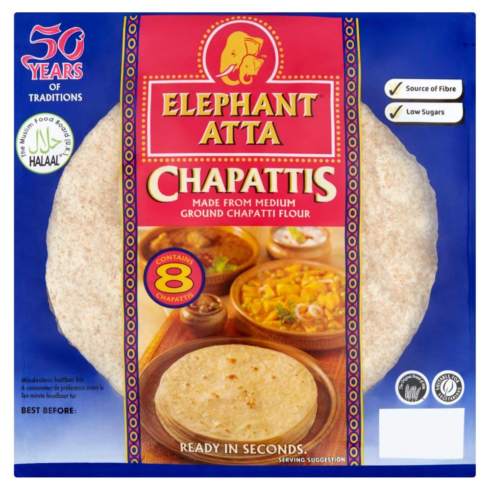 Elephant Attaelephant Chapatti Bread 360g X 12 | Desertcart Seychelles, image size:1000x1000