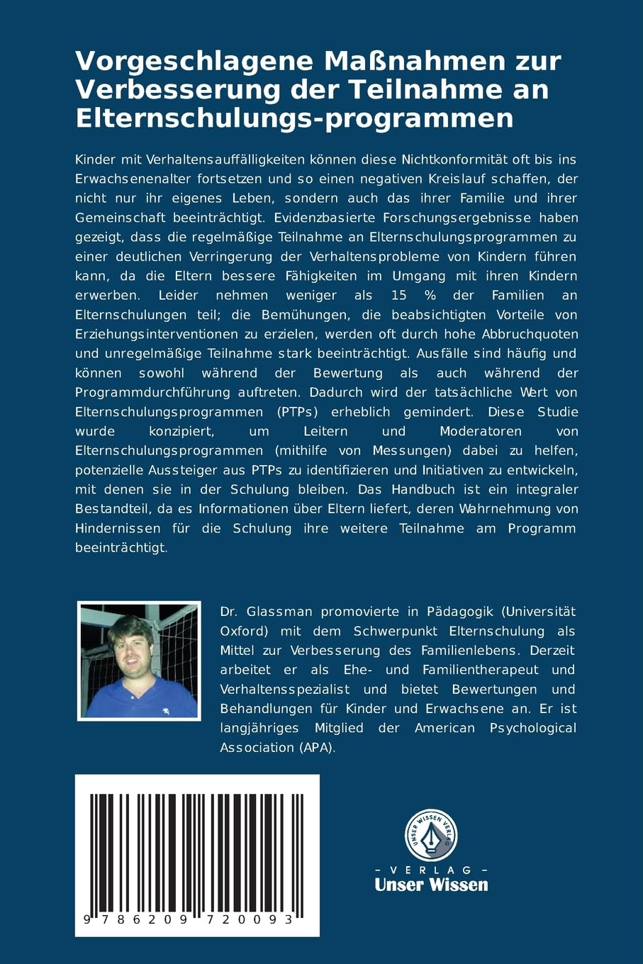 Vorgeschlagene Maßnahmen zur Verbesserung der Teilnahme an Elternschulungs-programmen