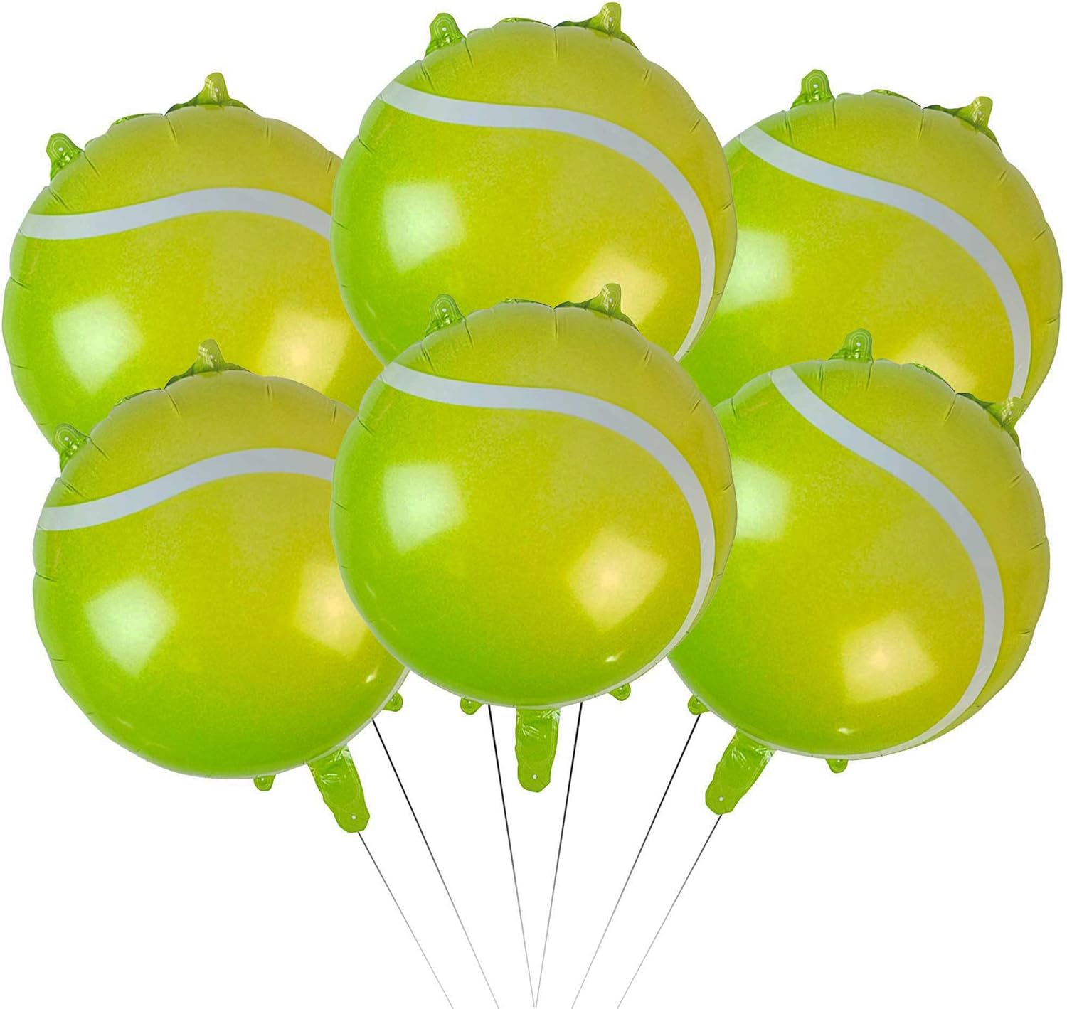 6 Pcs Giant Tennis Ball Balloons Sports Themed Party
