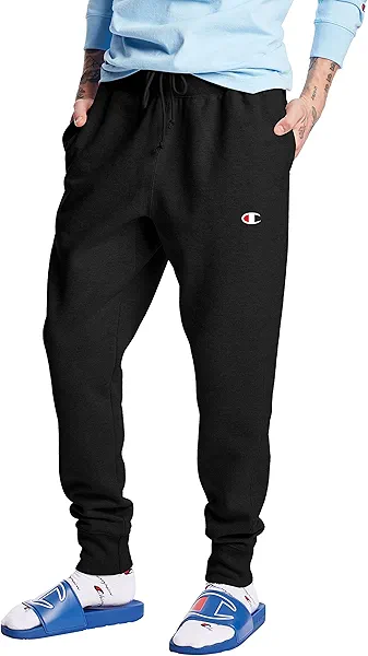 Champion Life Men's Reverse Weave Jogger, black/"c" logo, X-Small