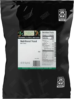 Frontier Co-op Nutritional Yeast Mini Flakes, 1 lb Kosher Bulk Bag - Vegan Cheese Substitute, B Vitamins Rich, Non-Irradiated