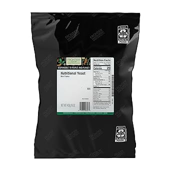 Frontier Co-op Nutritional Yeast Mini Flakes, Kosher, Bulk Bag - Non-Irradiated Yeast Rich in Essential B Vitamins | 16 Ounce Pack of 1