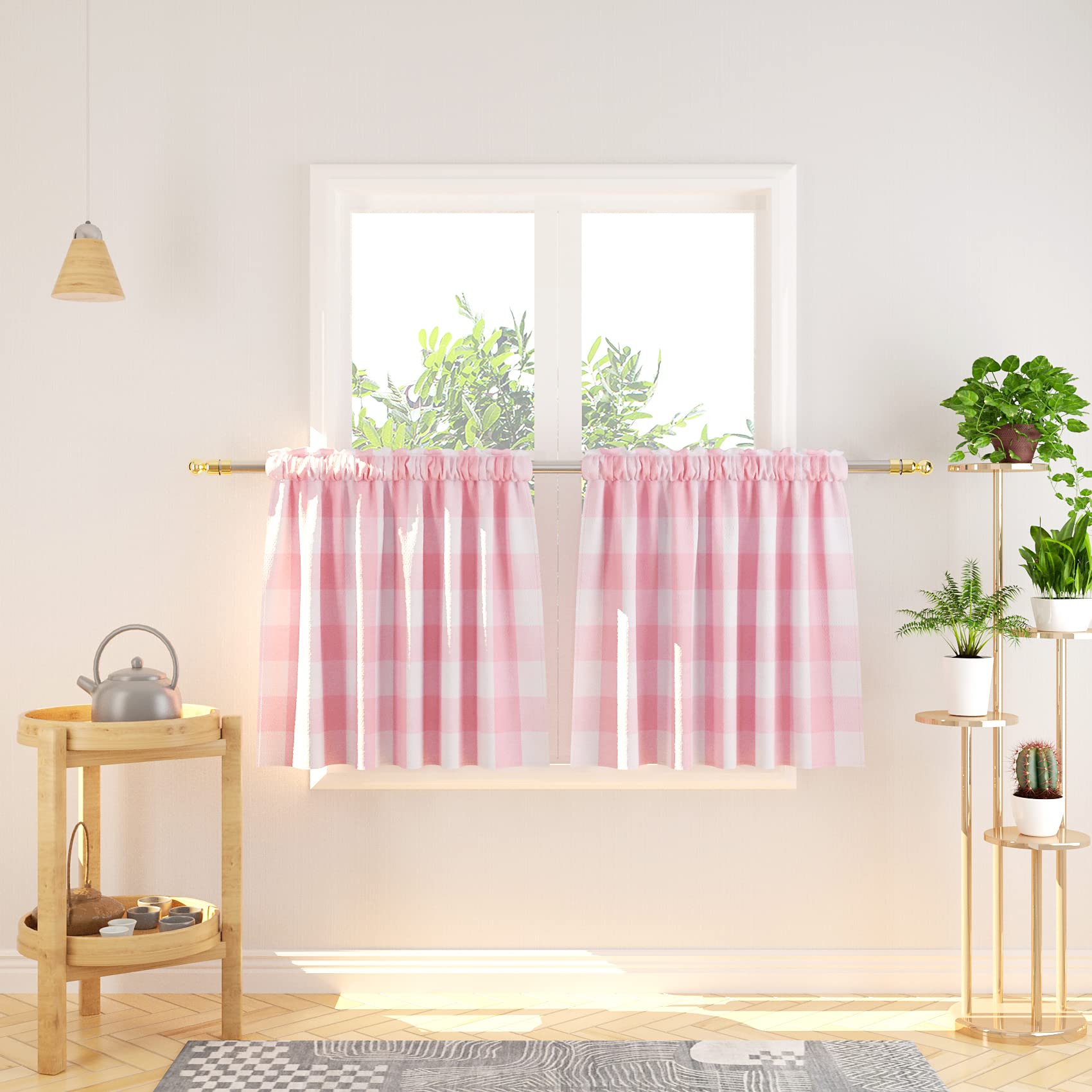 Amazon.com: NATUS WEAVER Cafe Curtains 24 inches Long Buffalo