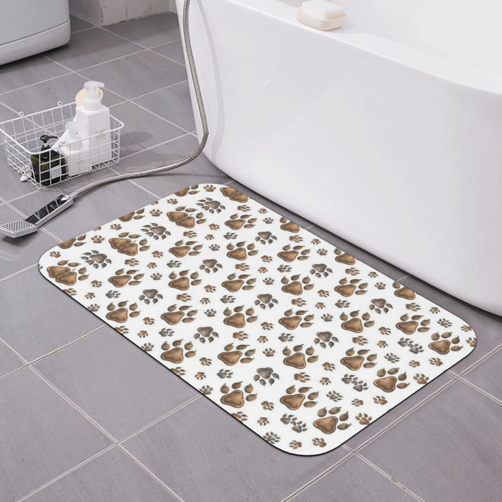 Tapis de bain terre de diatomée antidérapant séchage rapide lavable