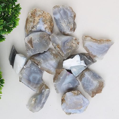 Miniatura 5 de REAL-GEMS Cristales curativos naturales en bruto para vasos, cabestres, pulido, envoltura de alambre, curación de cristales Wicca y Reiki, mezcla de