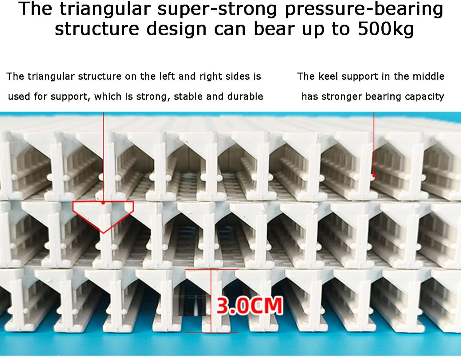 ABS Pool Drain Grate - Durable Plastic Overflow Grating for Swimming Pools - White, Multiple Widths (18-30cm) - 18x100CM, 5 Pieces for Efficient Drainage
