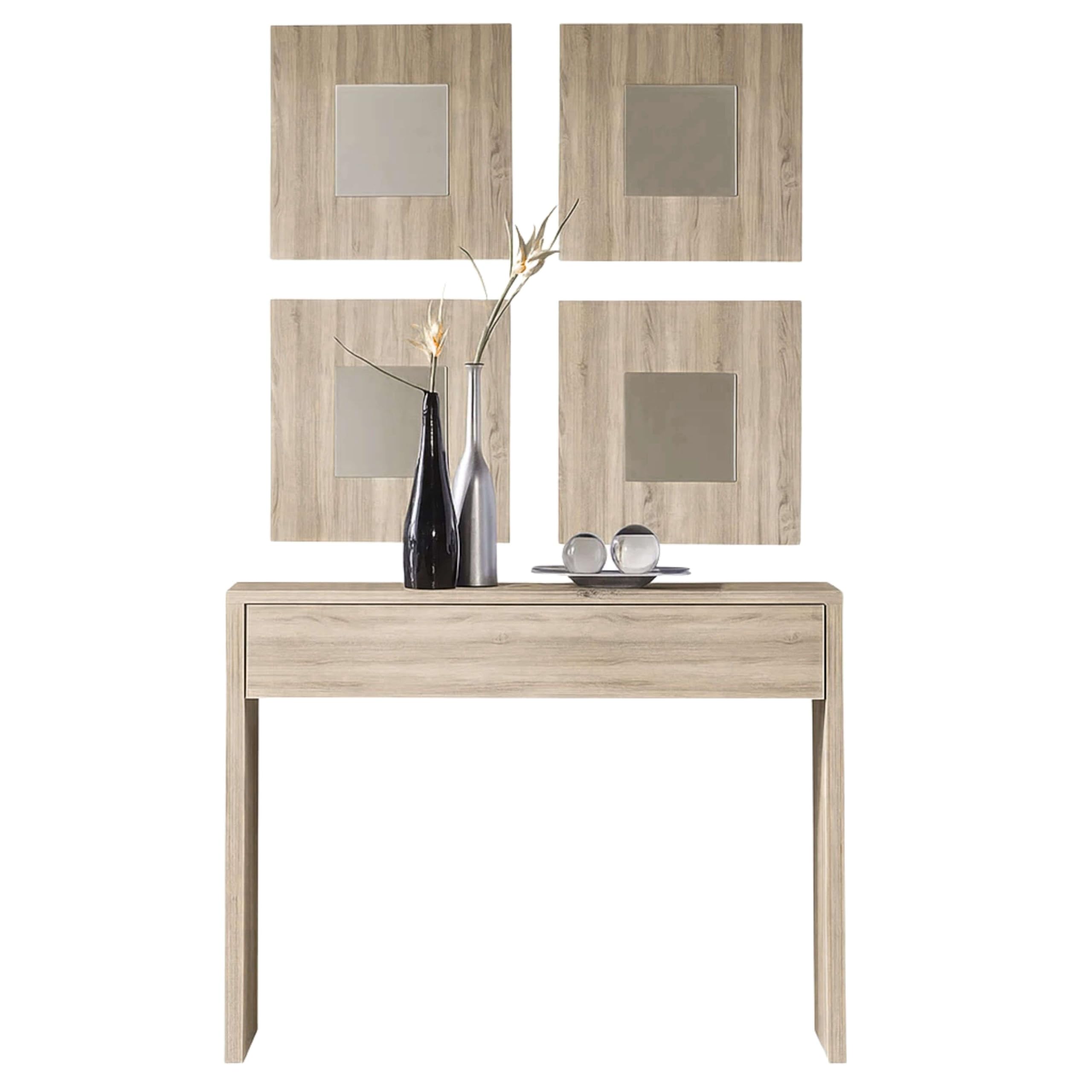 Miroytengo Mueble Recibidor Lupe Cambiran para Entrada 100x76x30 cm Sin Espejo