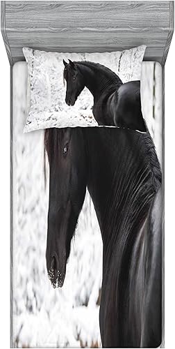 Miniatura 75 de Ambesonne - Juego de sábanas bajeras y fundas de almohada, diseño clásico botánico, plantas de jardín vintage, juego de 3 piezas con estampado