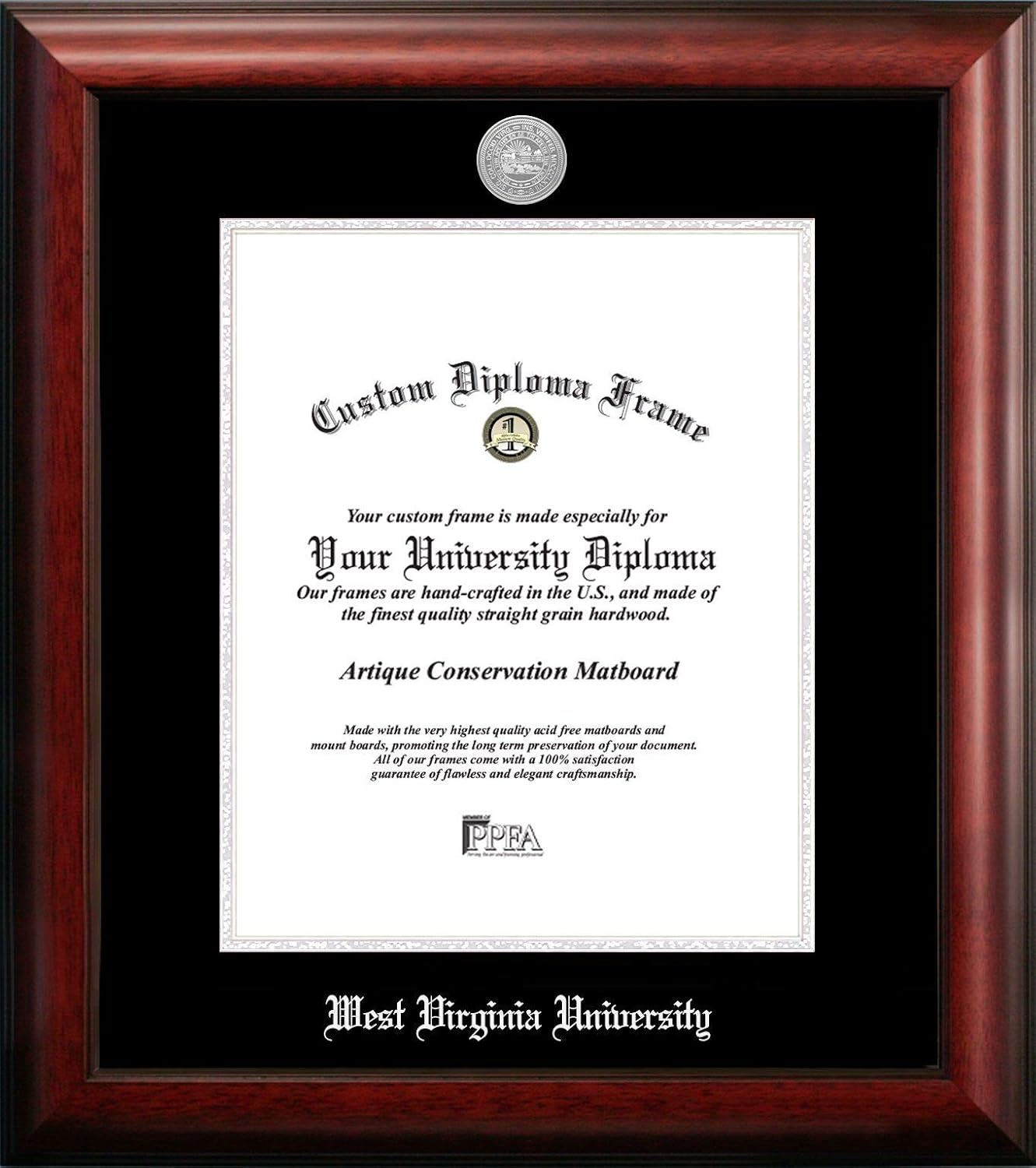 West Virginia University 11 x 14 Inches Executive Diploma Frame