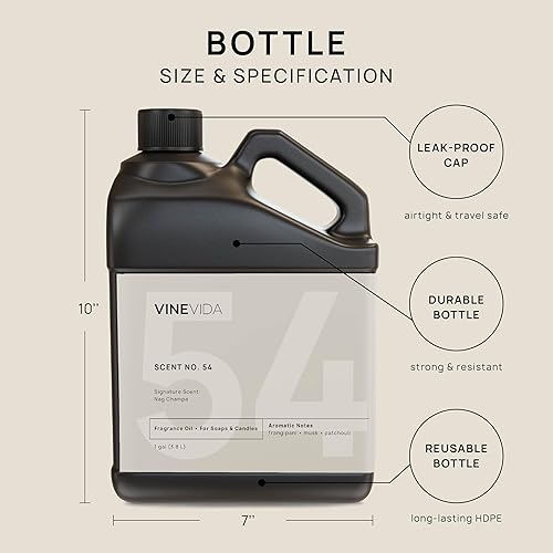 Miniatura 422 de VINEVIDA [4 onzas] Aceite de fragancia de madera de teca de caoba para fabricación de velas y fabricación de jabón, aromas de velas prémium para