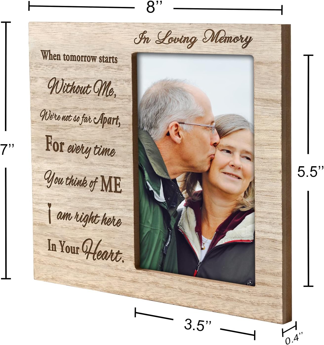 Buy Engraved Memorial Picture Frame Keepsake Plaque Holds Photo Loss of
