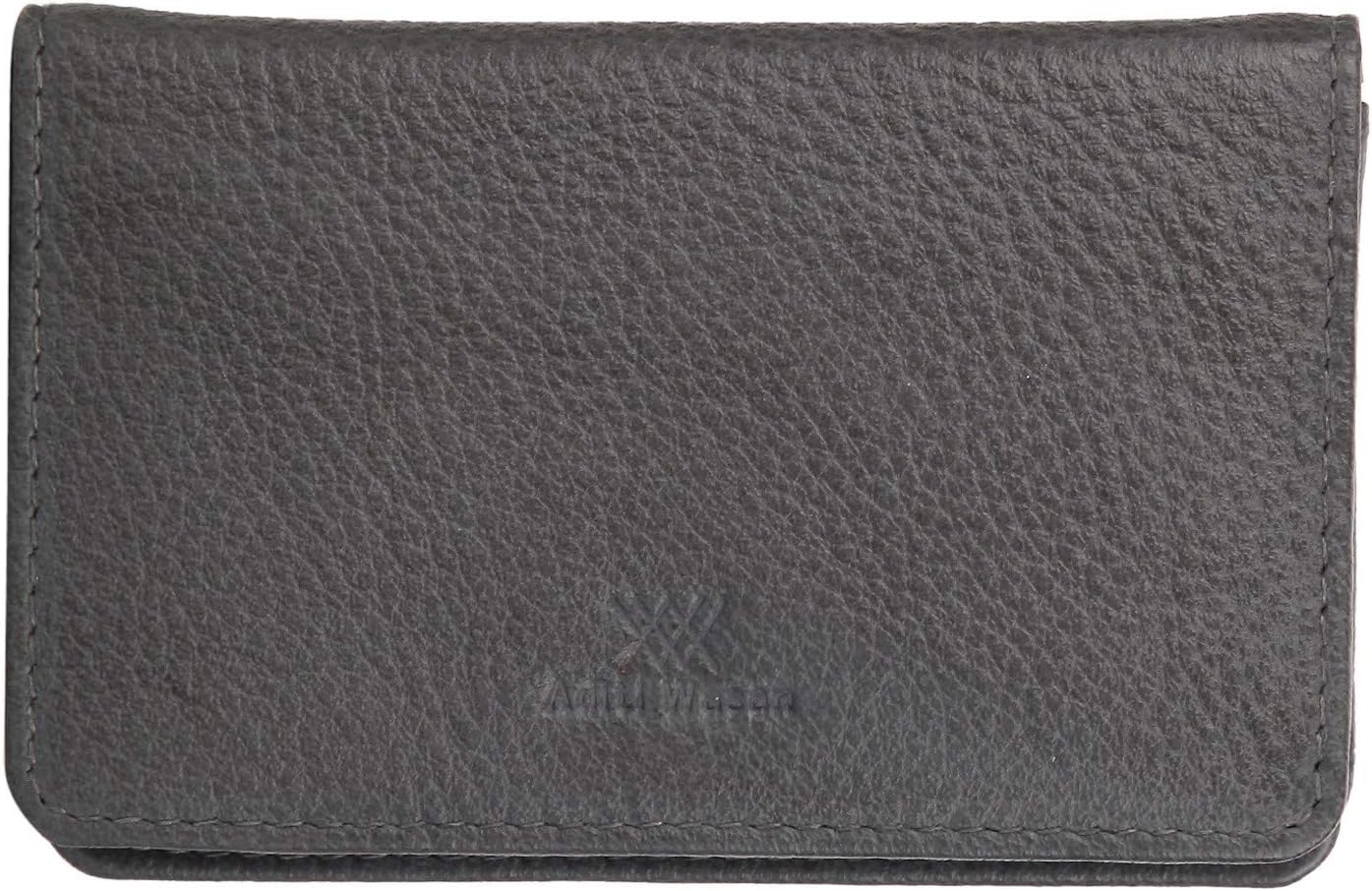 Genuine Leather Grey Card Holder
