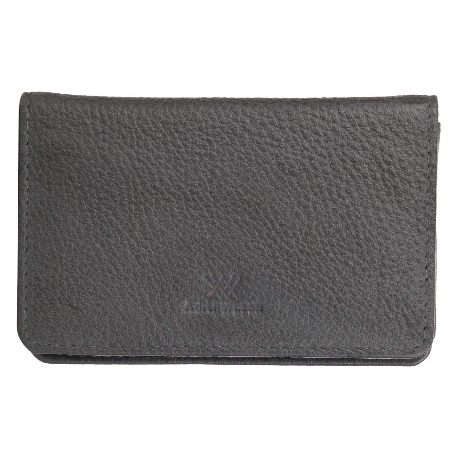 Genuine Leather Grey Card Holder