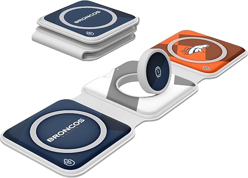 Keyscaper Denver Broncos 3-in-1 Foldable Charger