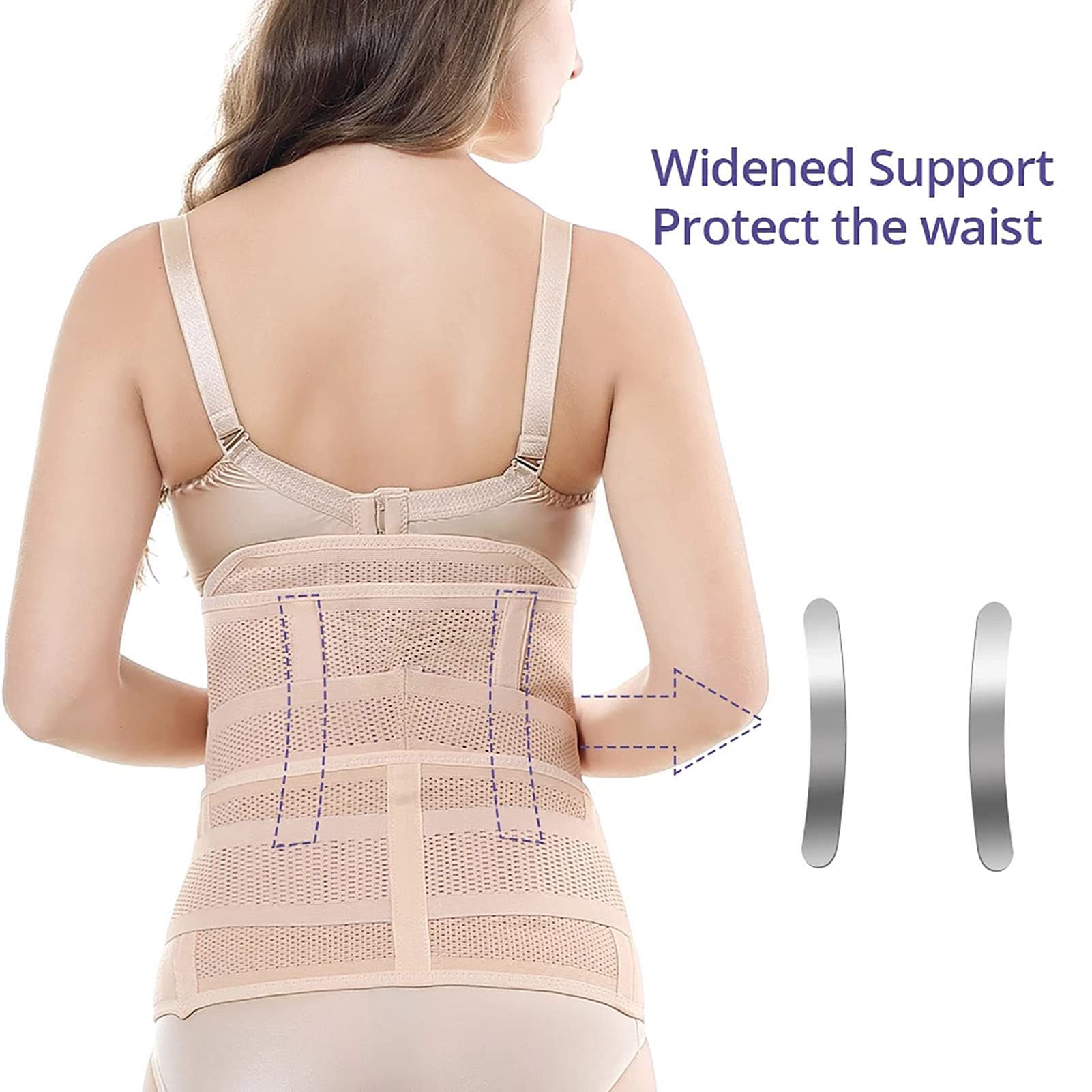 3 in 1 Post-Partum Supporto per La Pancia Involucro di Recupero, Supporta La Stabilità Muscolare E Scheletrica, Donne E maternità, Cinturini per Donne Shaper per Il Corpo
