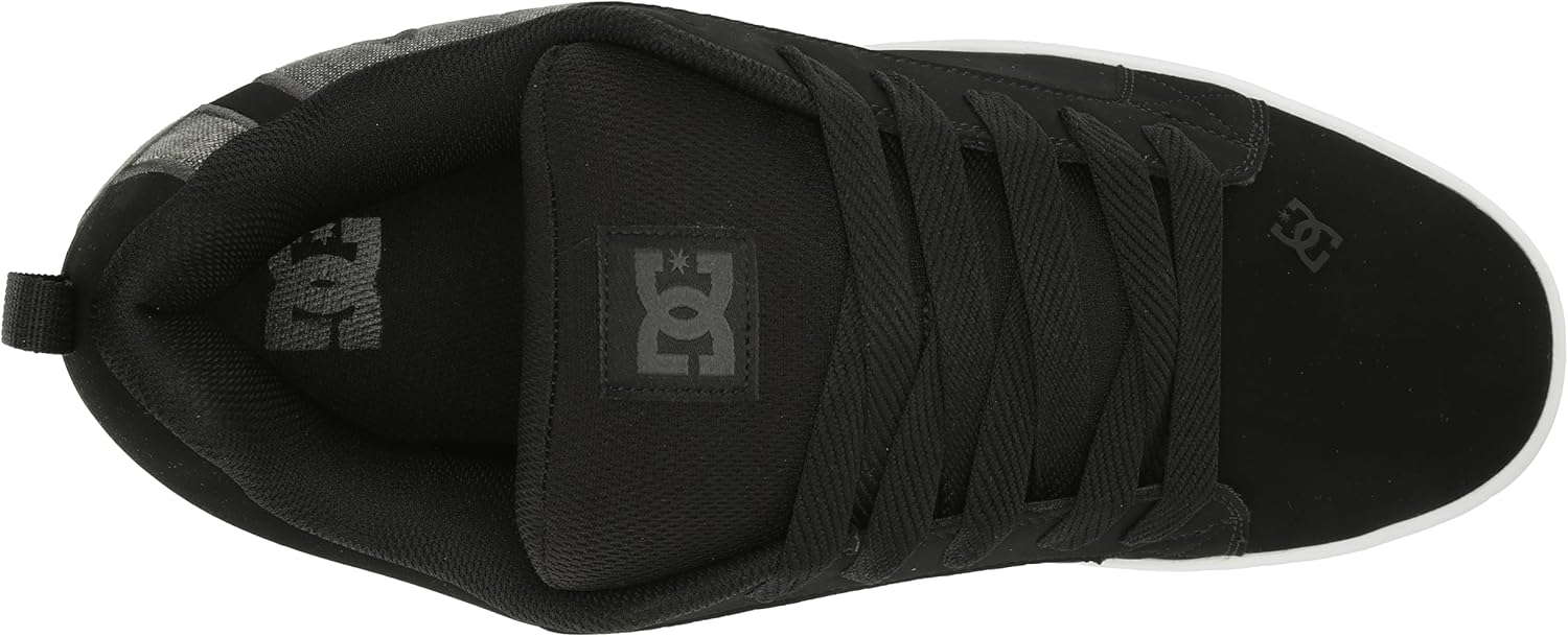 DC COURT GRAFFIK mens Skate Shoe 40.5 EU Black Wash