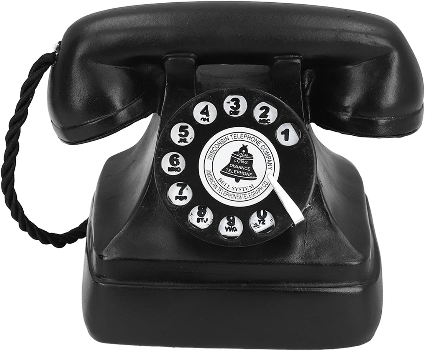 Luqeeg Retro Decorative Phone Model, Rotary Push Button Phone Model, Landline Phone Retro Telephone Decor Cafe Bar Window Decor Model Old Fashion Phone for Home Office Use