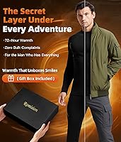 Vista 4 de romision 2 Pack Thermal Underwear for Men Long Johns Fleece Lined Hunting Gear Bottom Top Set Base Layer Cold Weather XS-4XL
