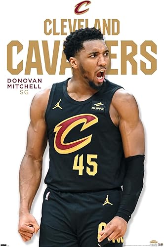 Miniatura 6 de Trends International NBA Cleveland Cavaliers - Póster de pared de la serie 23 de Donovan Mitchell