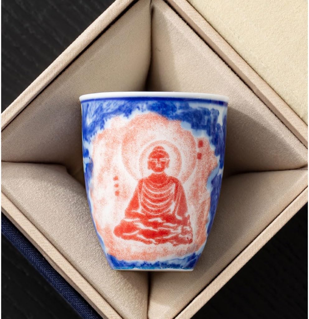 GSOUL Kungfu Tea cup Ceramic Barrel Cup Tea Single Kung Fu Set Household Host Small Tea Cups