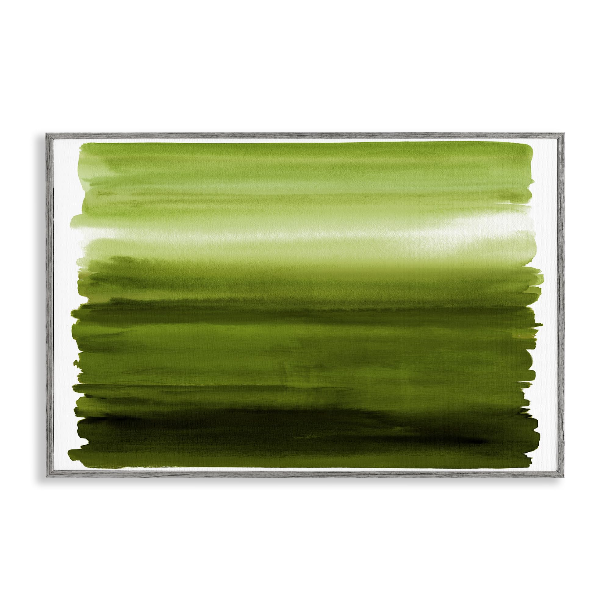 Stupell Industries Abstract Ombre Green Gradient Wall Art for Dining Room, Serene Nature Inspired Decor, 16 x 24 Inch Framed Giclée Print, by Allie Corbin, Made in USA Gift