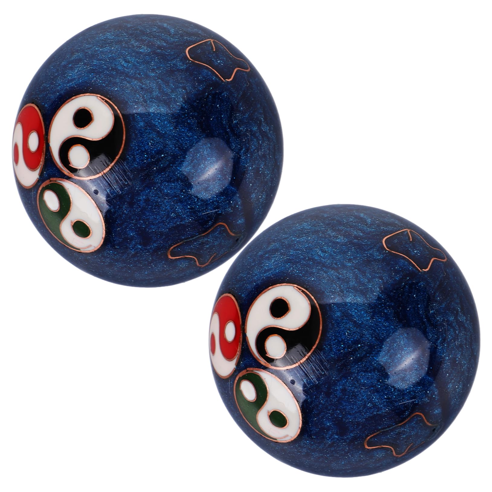 FOMIYES Fitness Hand Balls Low-Temperature Enamel Chinese Stress Balls for Adults Bell Chimes Relaxation and Therapy