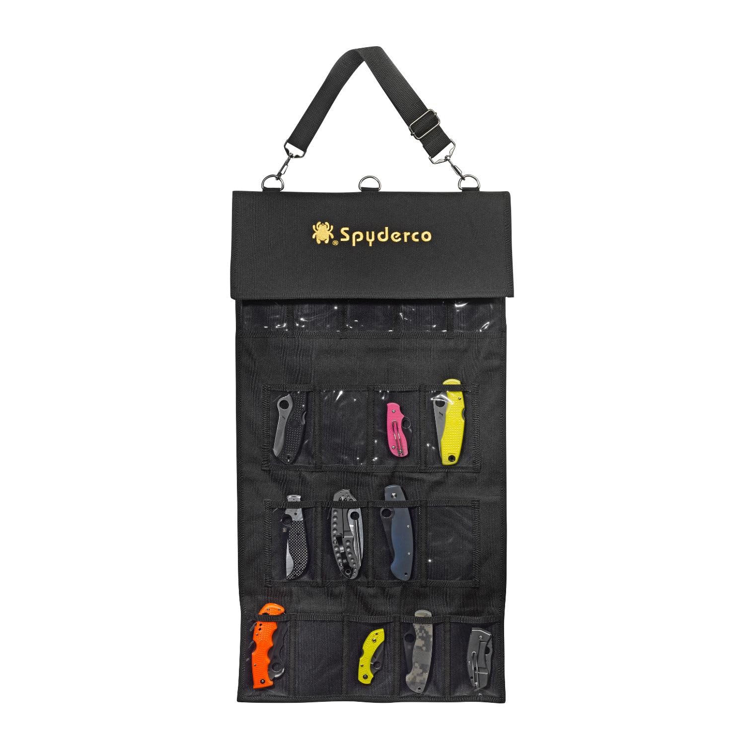 Small SpyderPac - 18 Deep Pockets with Heavy Duty Polyester Design and Clear Plastic Window - SP2