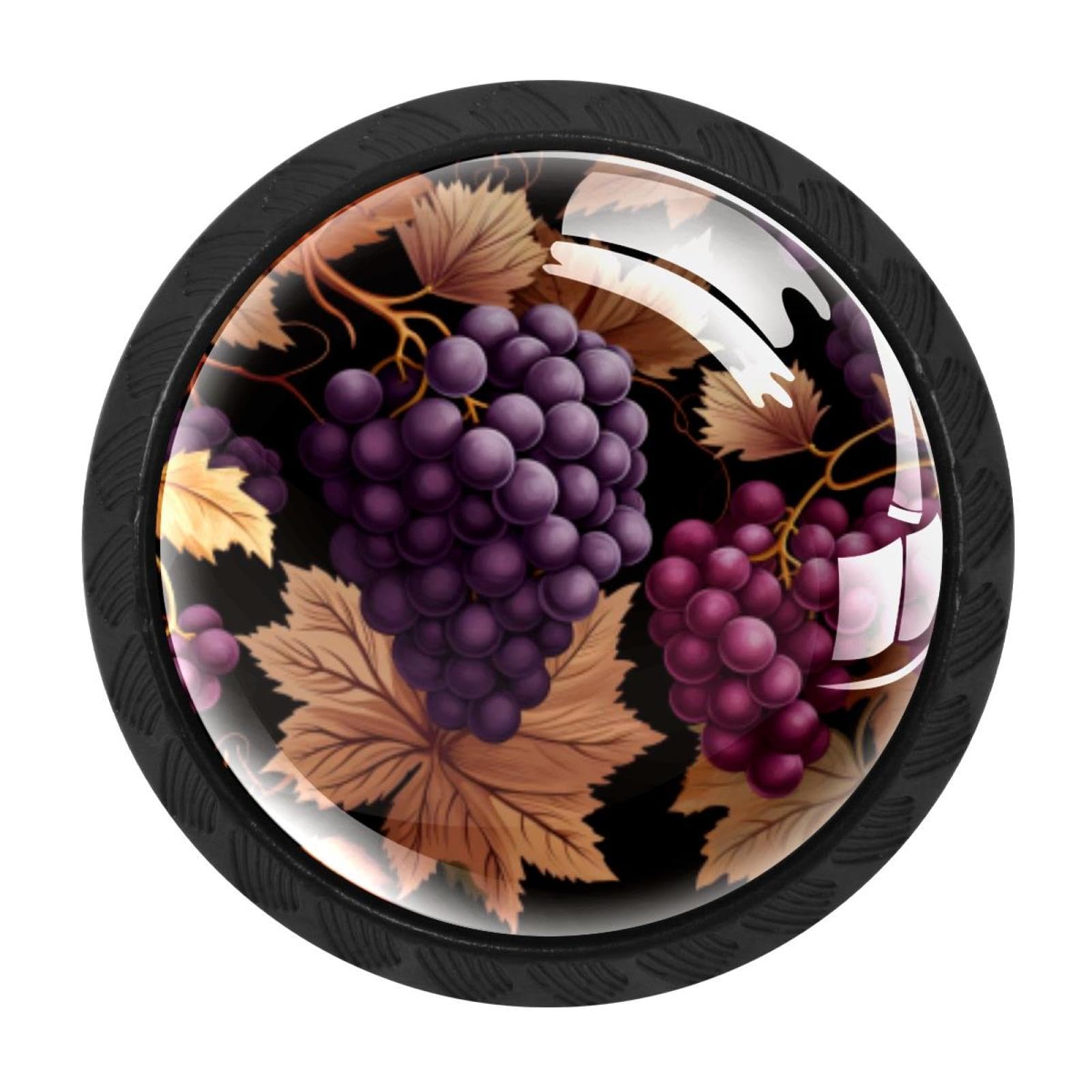 CHENZZZZ 4 Pieces Kitchen Cabinet Knobs Thanksgiving Grape Drawer Knobs Dresser Knobs Drawer Pulls Door Knobs Dresser Drawer Handles Knobs for Dresser Drawers