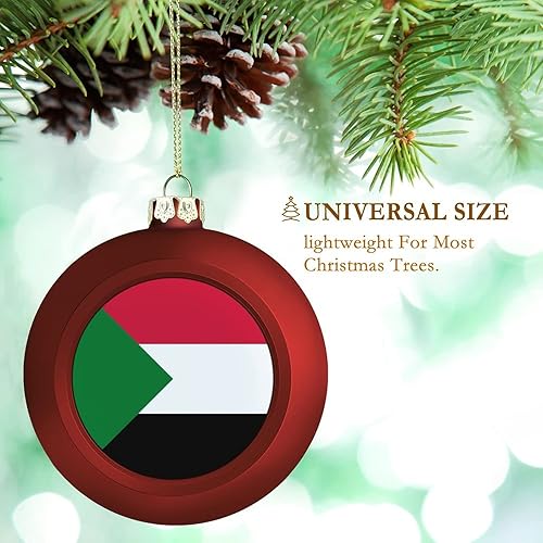 Vista 241 de Adornos dorados de bola de Navidad de Trinidad y Tobago, adorno de bola de bandera de Trinidad y Tobago, adornos de Navidad de bandera nacional