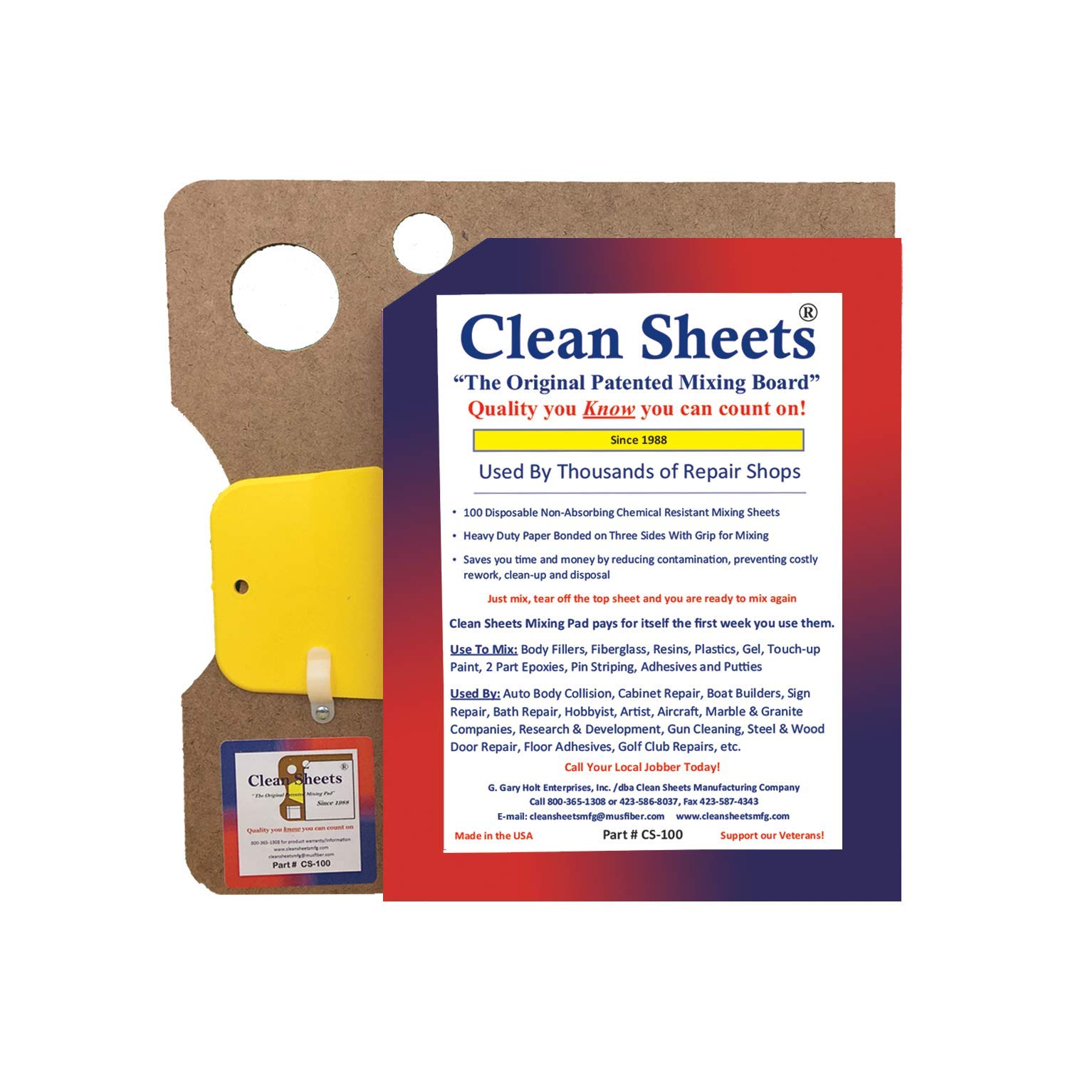 Clean Sheets Superior Mixing Pad (8 1/2 X 11) - 100 Disposable Sheets For Toughest Job