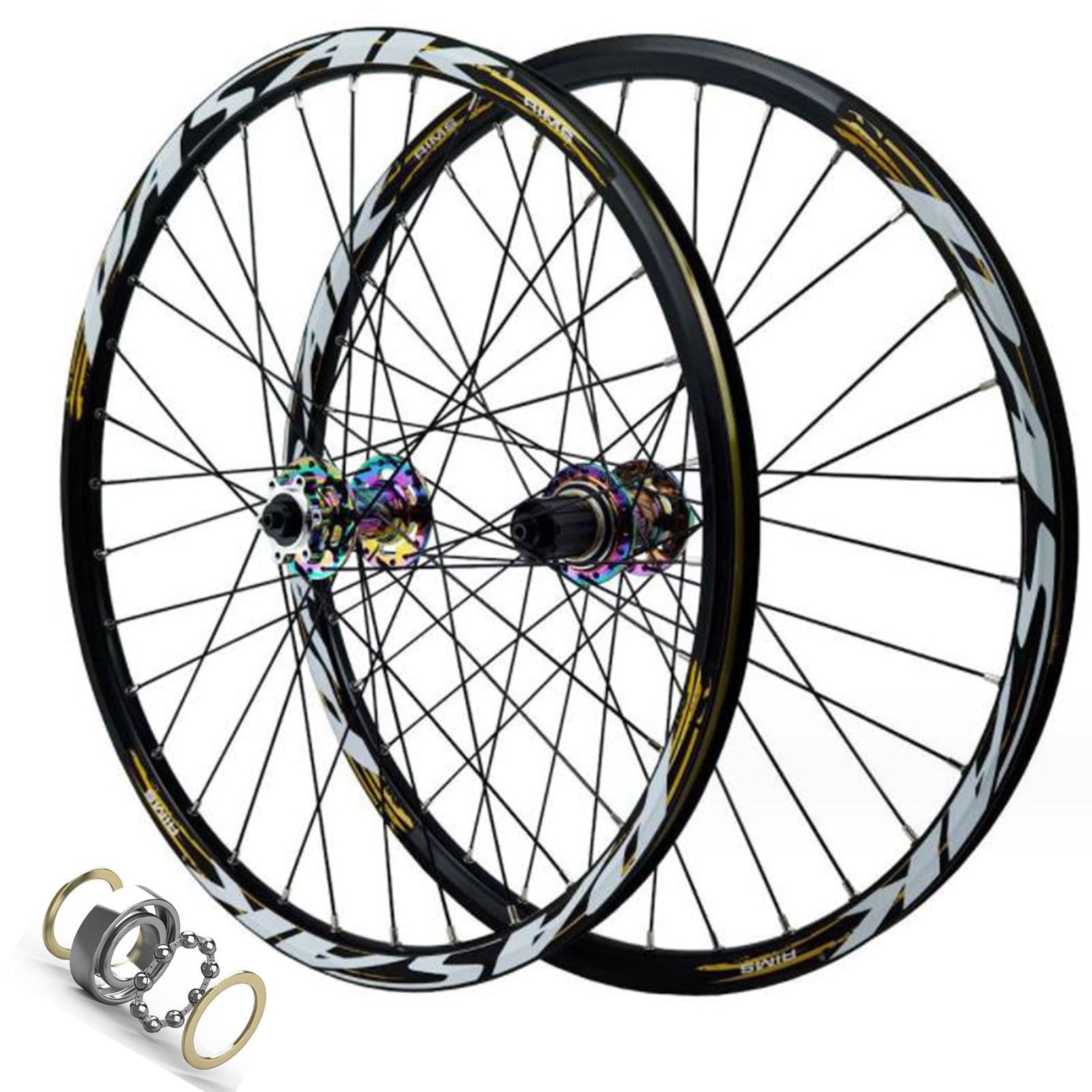 26/27.5/29インチ マウンテンバイク用ホイールセット、24インチ