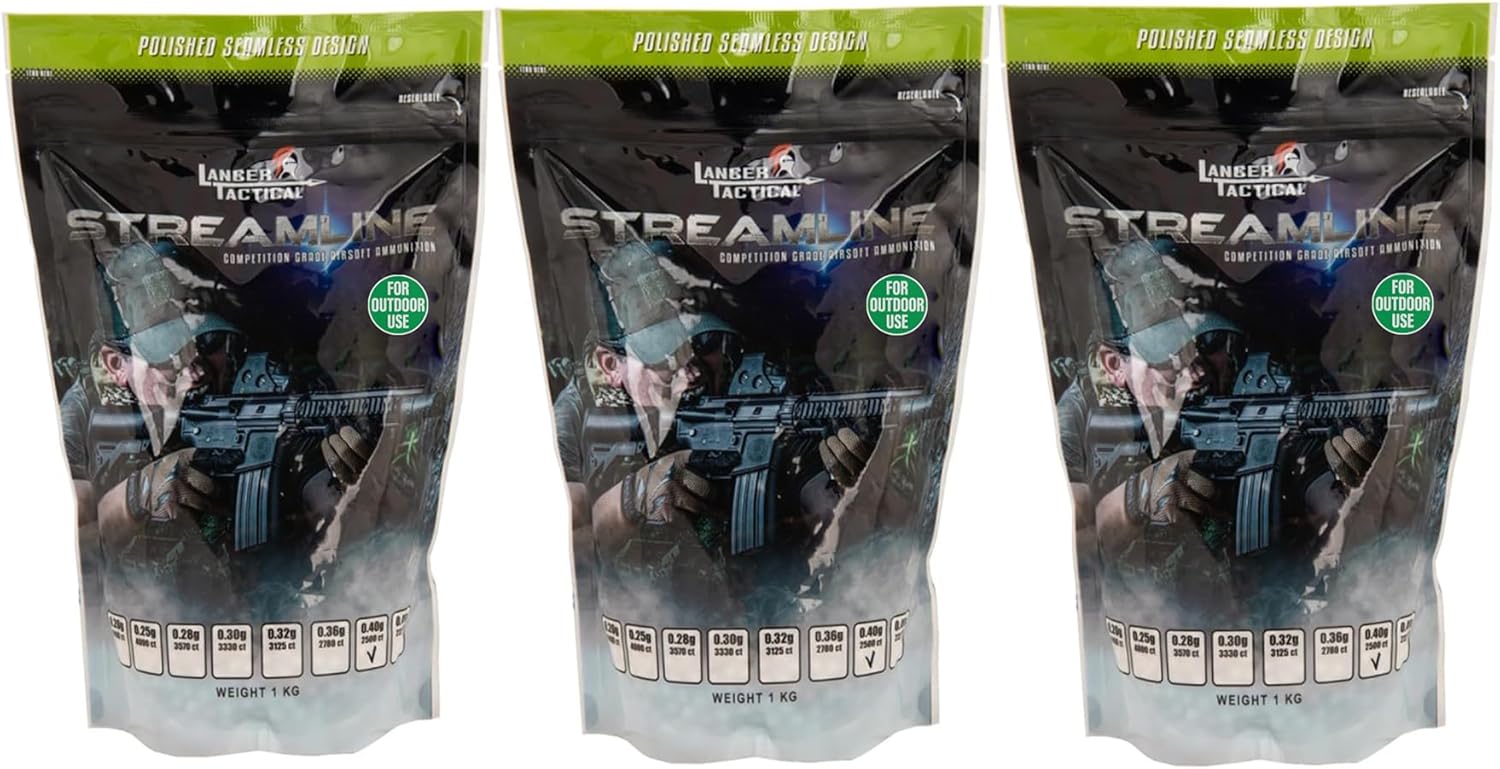 Lancer Tactical Outdoor Field BBS Bulk (0.20g-0.43g) White High FPS Performance -Outdoor Field Compliant