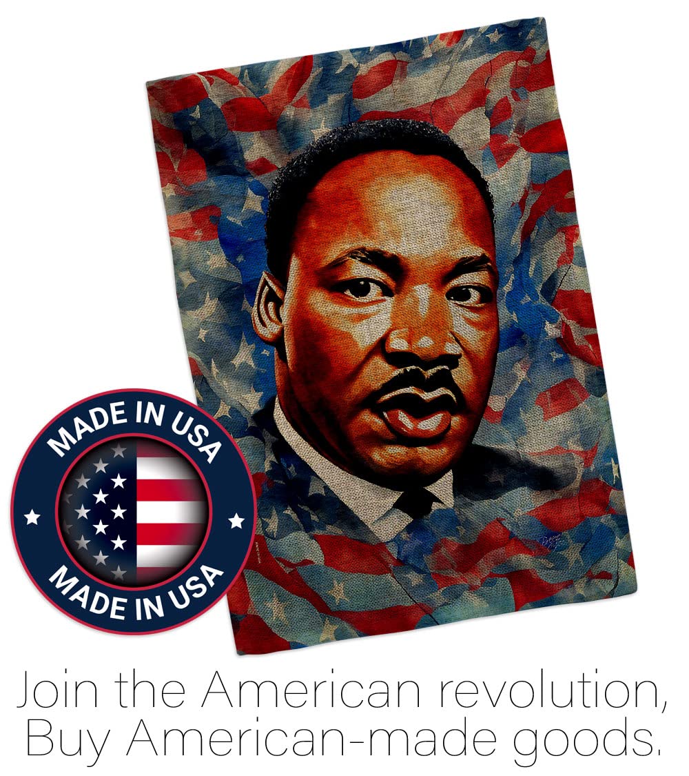 MLK 公民権 アウトドア 装飾 黄麻布 バナー ウォールアート フラッグ ポール 家 テラス ポーチ 芝生 庭 スタンド タペスト