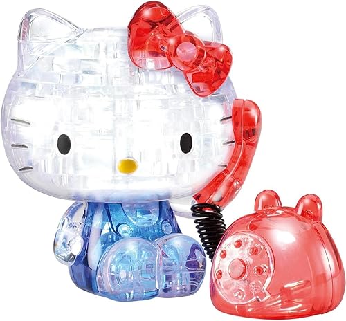 Hanayama 39 piezas Crystal Gallery Sanrio Hello Kitty Teléfono 3D Puzzle