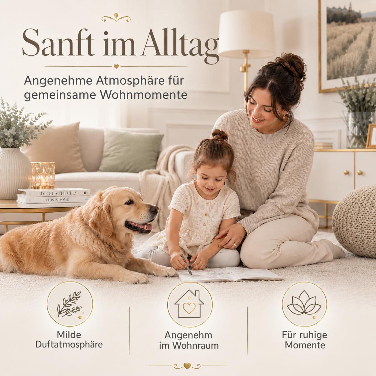 Duftöl Nachfüllung 2 x 50 ml für Aroma Diffuser, Raumduft Lufterfrischer für Bad, Schlafzimmer & Wohnzimmer (Vanille)