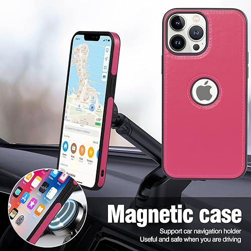 Miniatura 6 de Funda para iPhone 12 5Gpara iPhone 12 Pro 5G (6.1 pulgadas), magnética desmontable 2 en 1, TPU a prueba de golpes, funda de piel auténtica,