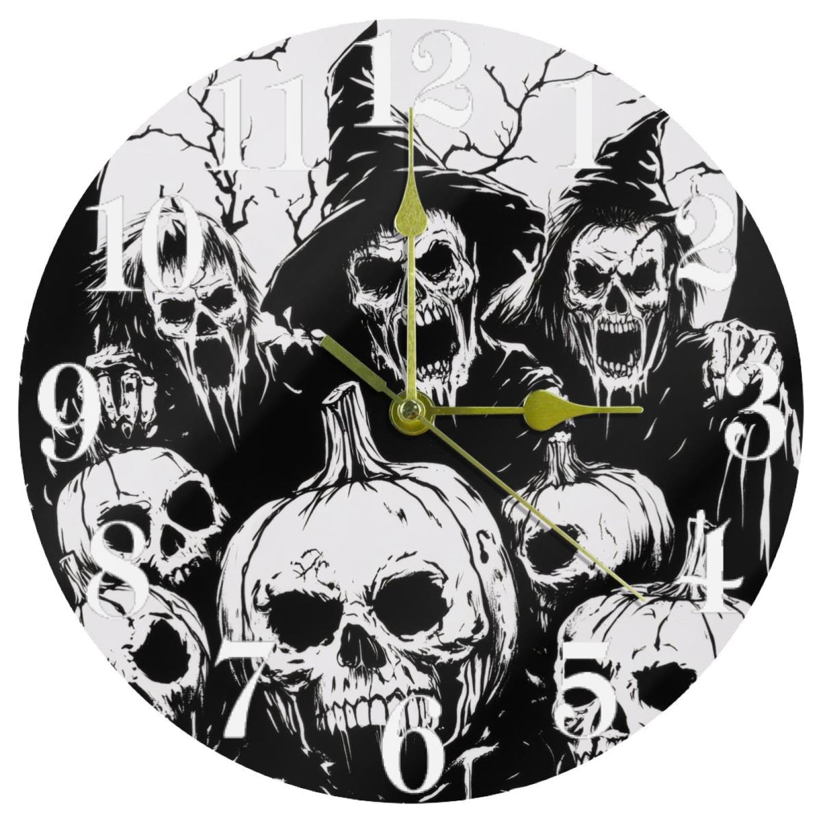 Horloge murale silencieuse à quartz élimine le tic-tac pour salon et bureau