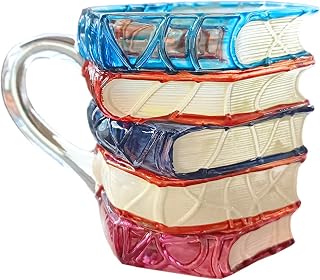 Versatile 3Dブックコーヒーマグ 300ml, 3D印刷 飲み物容器 Multiuse, Compact Outdoor